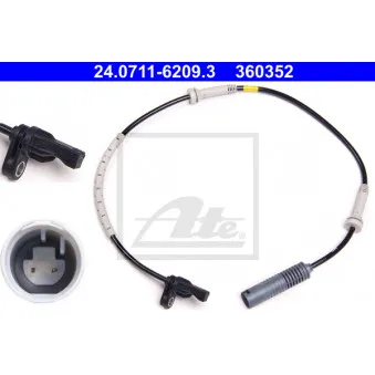 Capteur, vitesse de roue ATE 24.0711-6209.3
