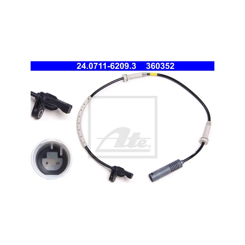 Capteur, vitesse de roue ATE 24.0711-6209.3