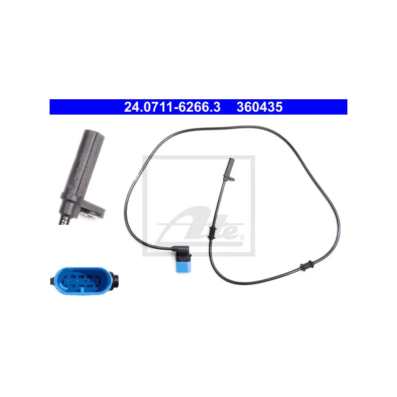 Capteur, vitesse de roue ATE 24.0711-6266.3