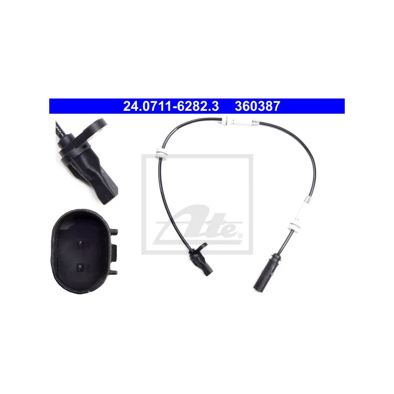Capteur, vitesse de roue ATE 24.0711-6282.3