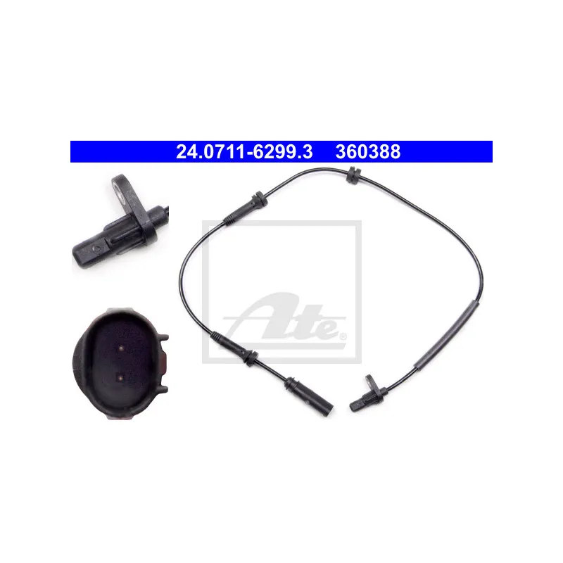 Capteur, vitesse de roue ATE 24.0711-6299.3