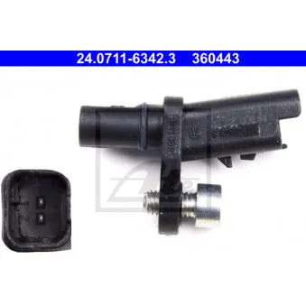 Capteur, vitesse de roue ATE 24.0711-6342.3