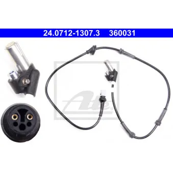 Capteur, vitesse de roue ATE 24.0712-1307.3