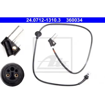 Capteur, vitesse de roue ATE 24.0712-1310.3