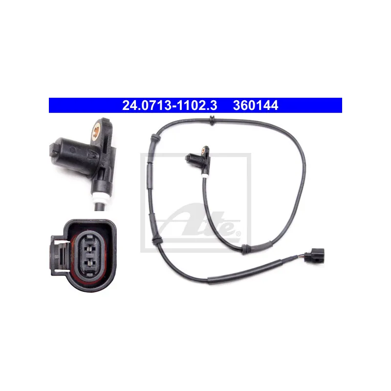 Capteur, vitesse de roue ATE 24.0713-1102.3