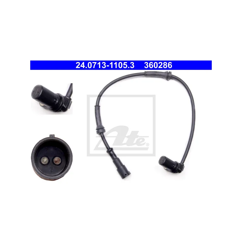 Capteur, vitesse de roue ATE 24.0713-1105.3