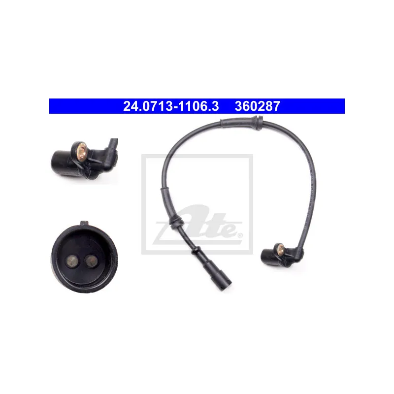 Capteur, vitesse de roue ATE 24.0713-1106.3