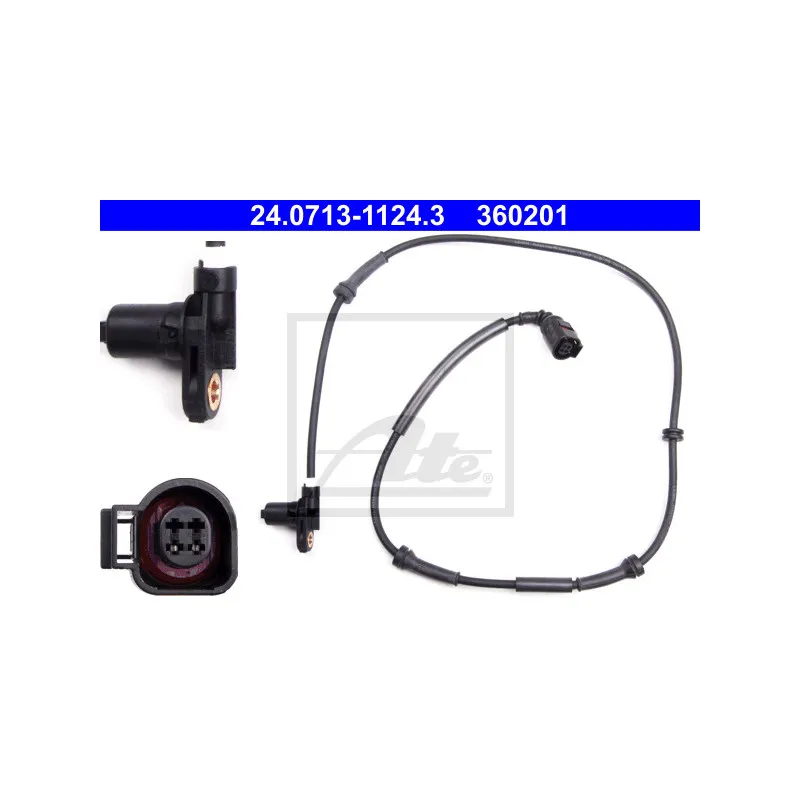 Capteur, vitesse de roue ATE 24.0713-1124.3