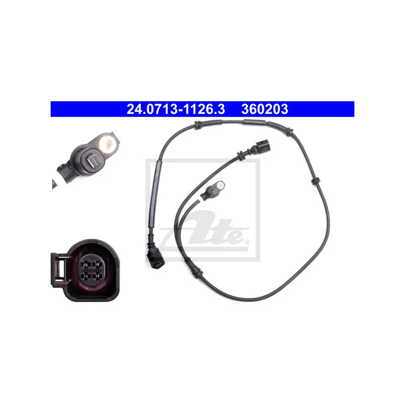 Capteur, vitesse de roue ATE 24.0713-1126.3