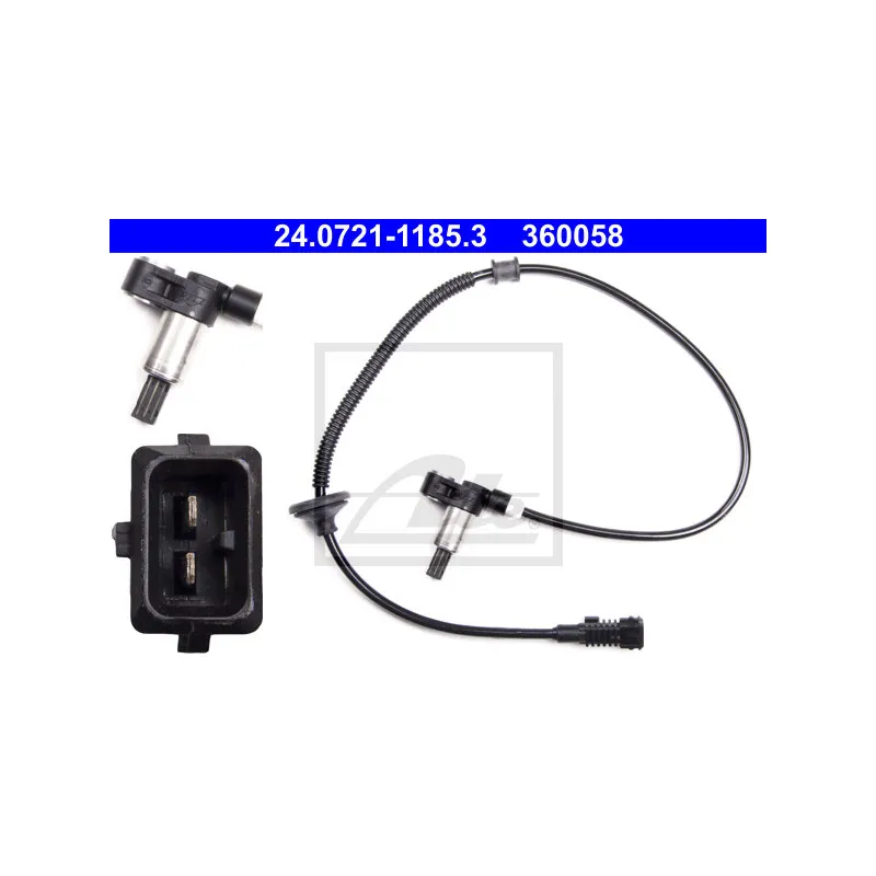 Capteur, vitesse de roue ATE 24.0721-1185.3