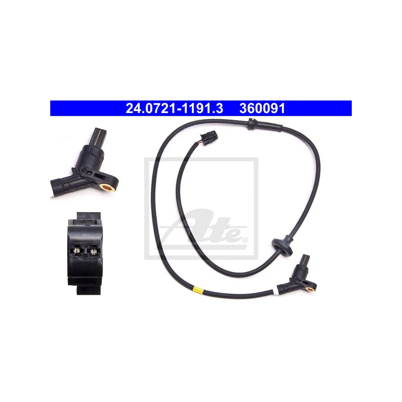 Capteur, vitesse de roue ATE 24.0721-1191.3