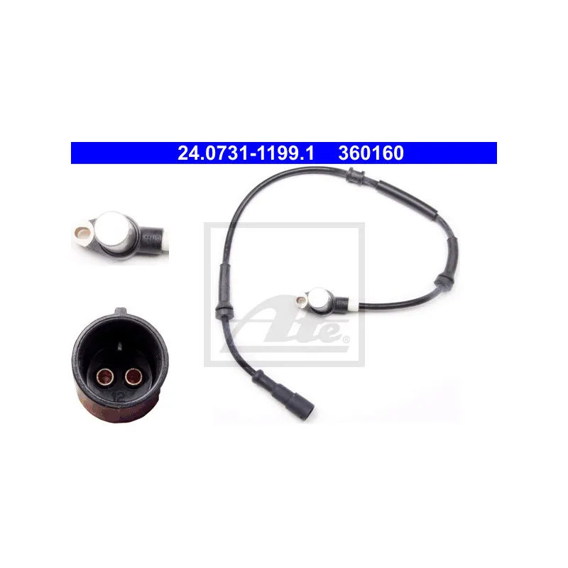 Capteur, vitesse de roue ATE 24.0731-1199.1