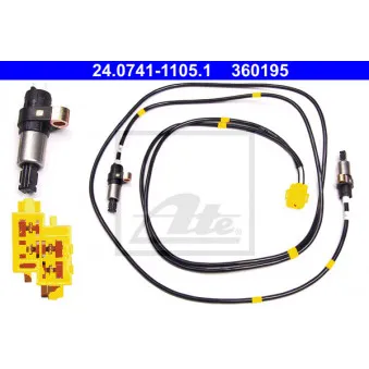 Capteur, vitesse de roue ATE 24.0741-1105.1