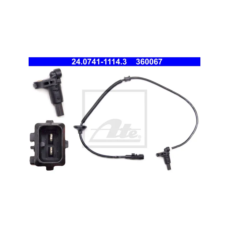 Capteur, vitesse de roue ATE 24.0741-1114.3