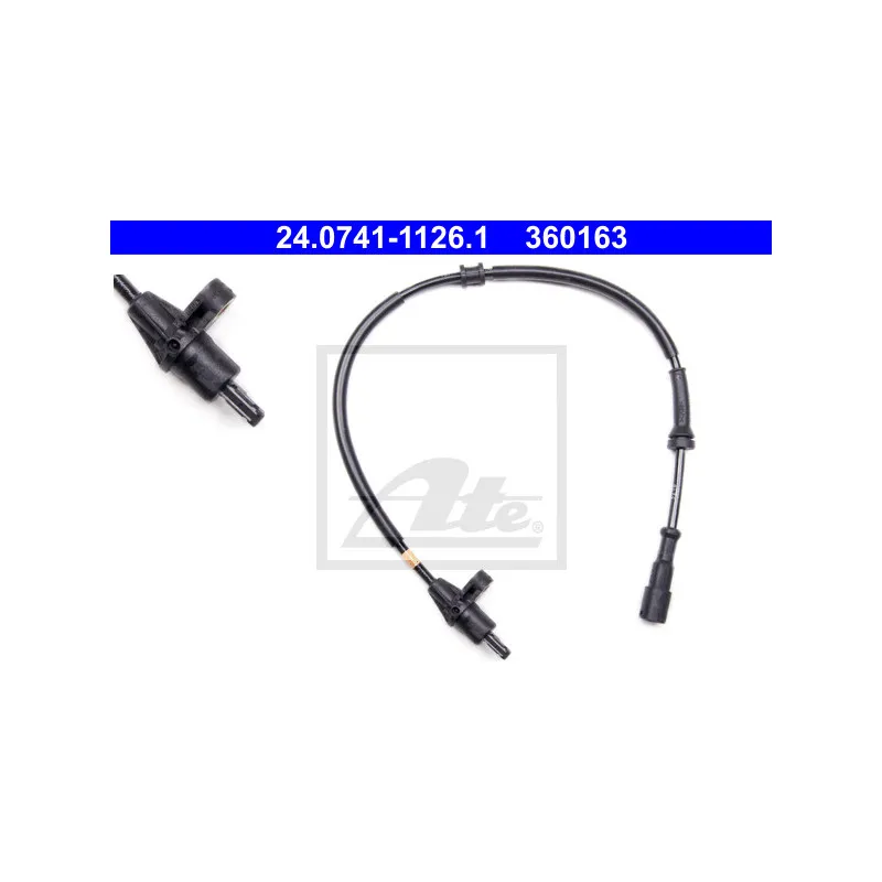 Capteur, vitesse de roue ATE 24.0741-1126.1