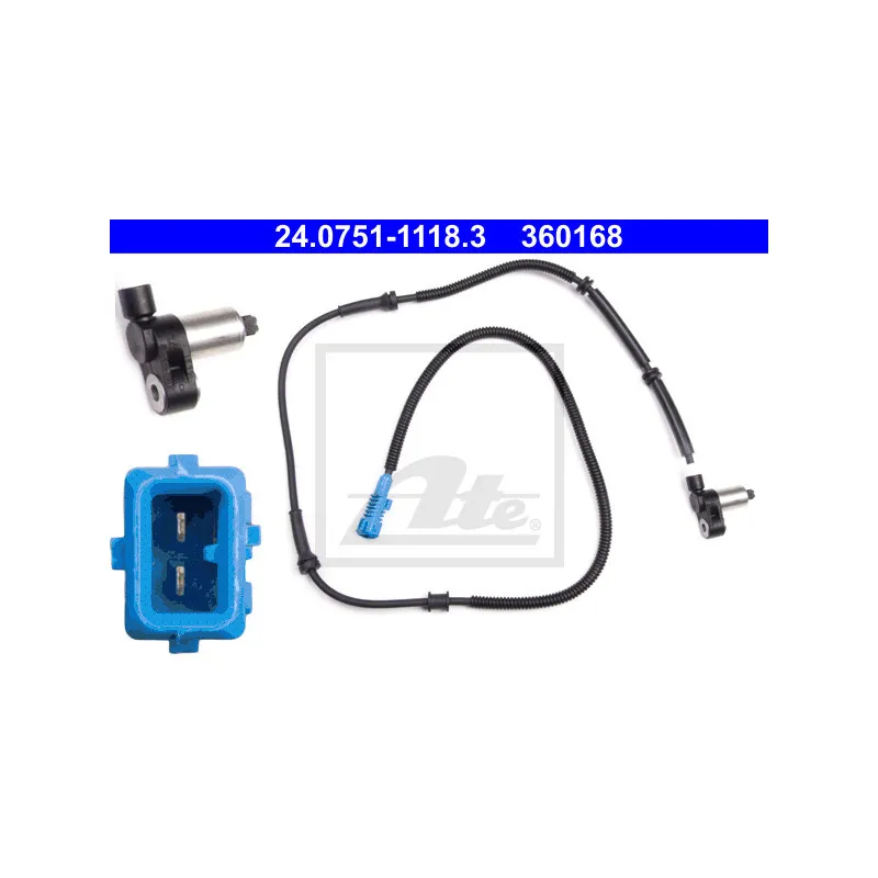 Capteur, vitesse de roue ATE 24.0751-1118.3