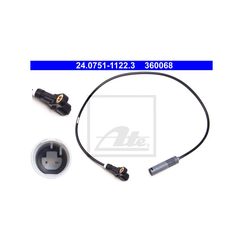 Capteur, vitesse de roue ATE 24.0751-1122.3
