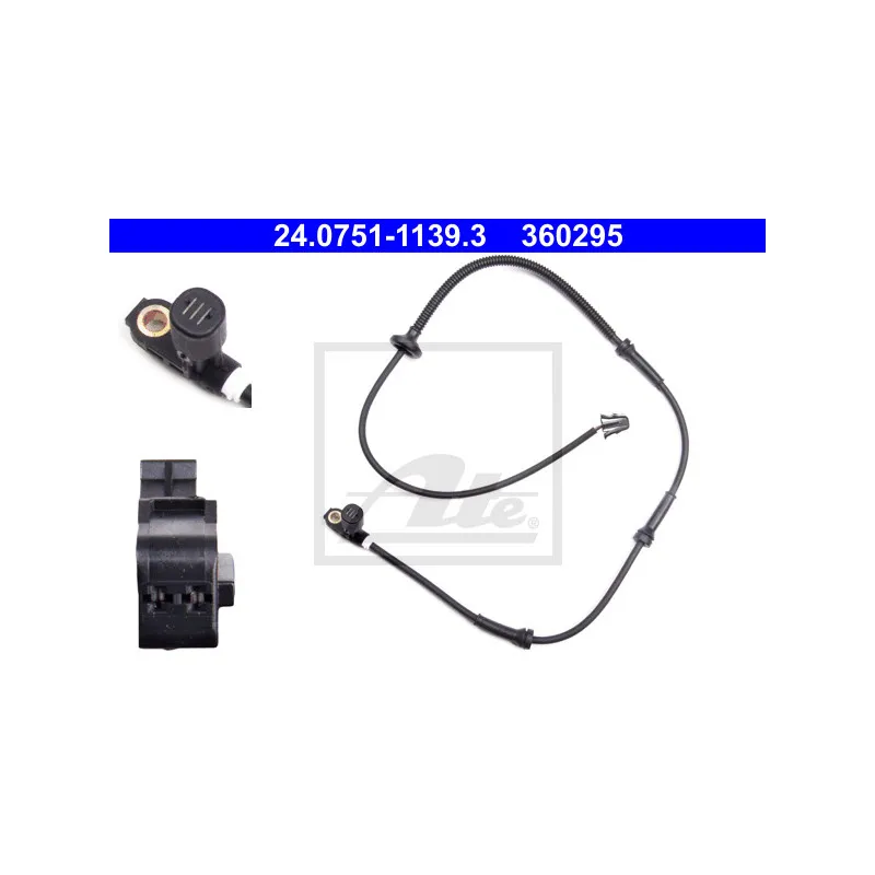 Capteur, vitesse de roue ATE 24.0751-1139.3