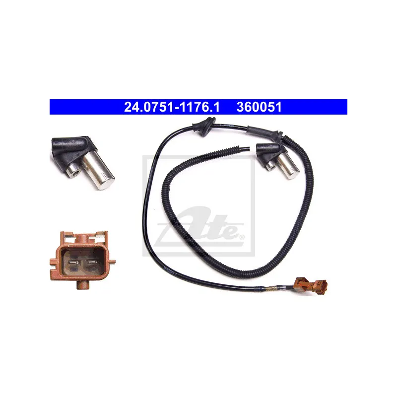 Capteur, vitesse de roue ATE 24.0751-1176.1