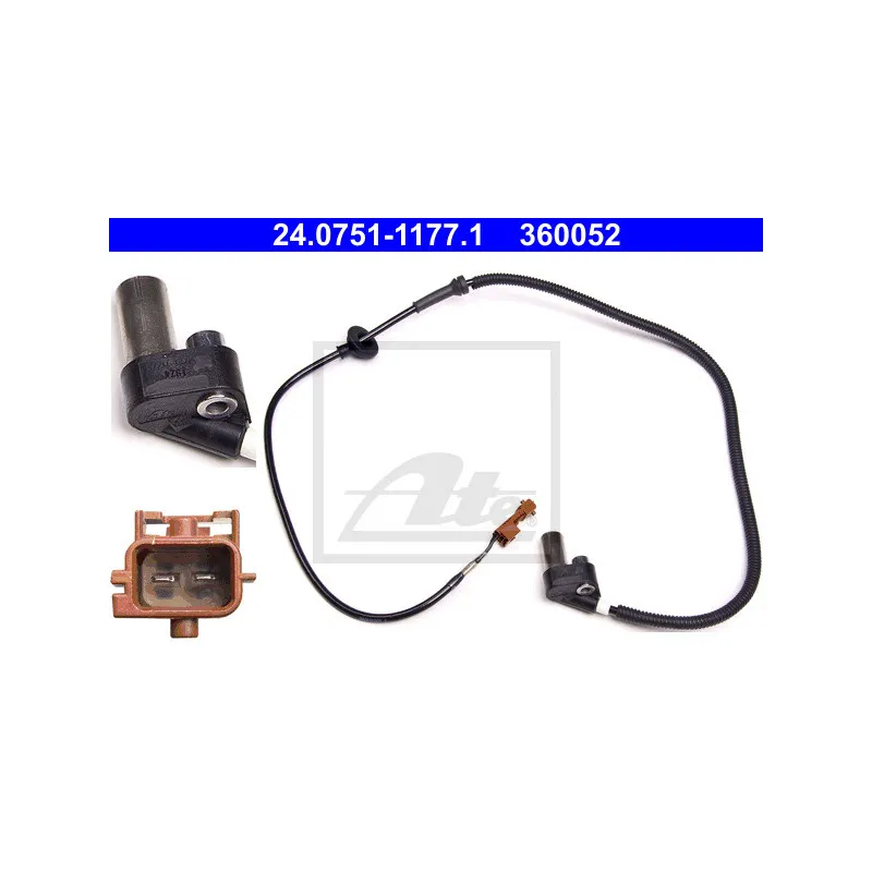 Capteur, vitesse de roue ATE 24.0751-1177.1