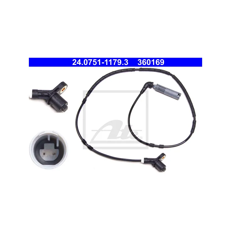 Capteur, vitesse de roue ATE 24.0751-1179.3