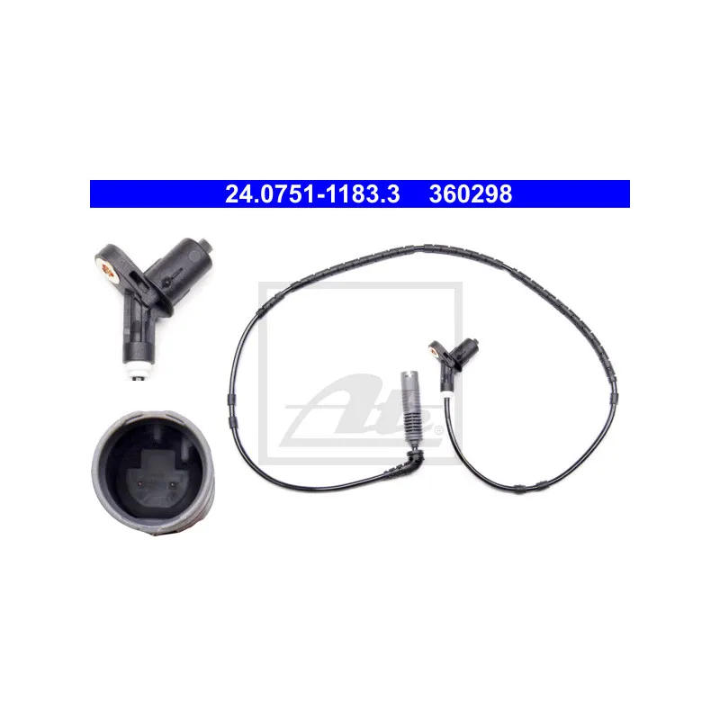 Capteur, vitesse de roue ATE 24.0751-1183.3