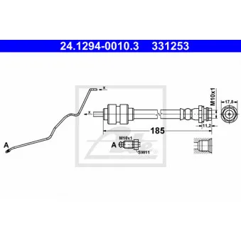 Flexible de frein ATE 24.1294-0010.3