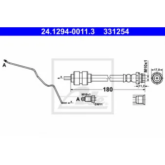 Flexible de frein ATE 24.1294-0011.3