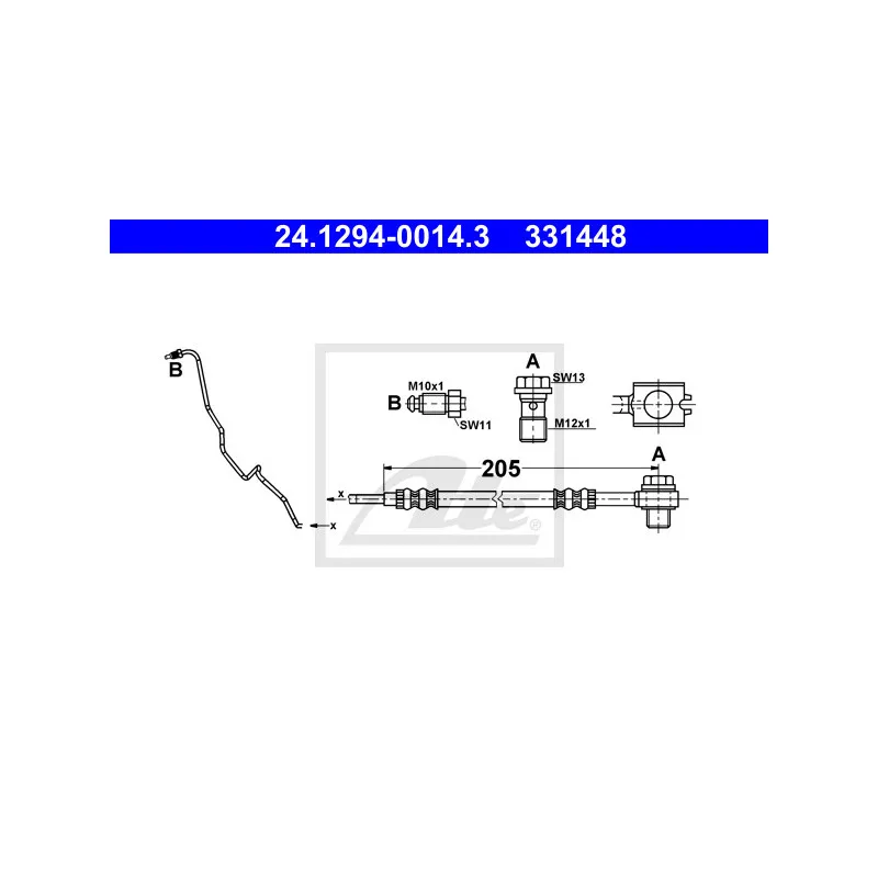 Flexible de frein ATE 24.1294-0014.3