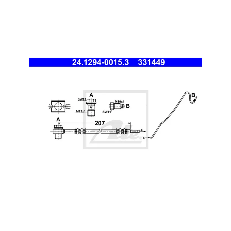 Flexible de frein ATE 24.1294-0015.3