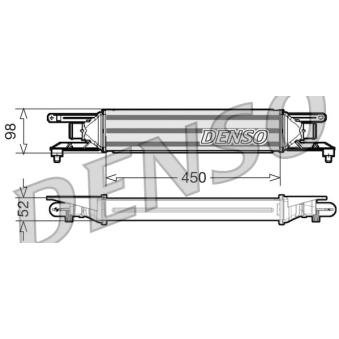 Intercooler, échangeur DENSO DIT01001