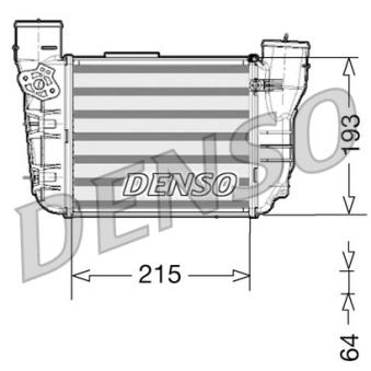 Intercooler, échangeur DENSO DIT02020