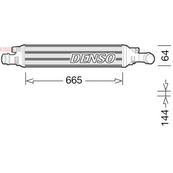 Intercooler, échangeur DENSO DIT02036