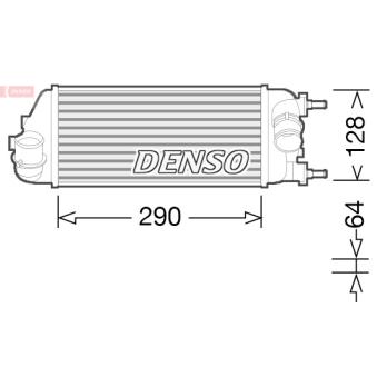 Intercooler, échangeur DENSO DIT09115