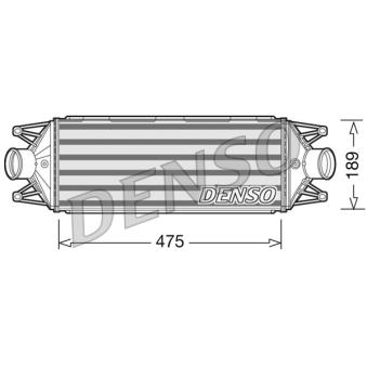 Intercooler, échangeur DENSO DIT12002