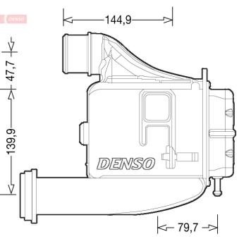 Intercooler, échangeur DENSO DIT12006