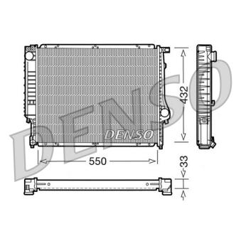Radiateur, refroidissement du moteur DENSO DRM05023