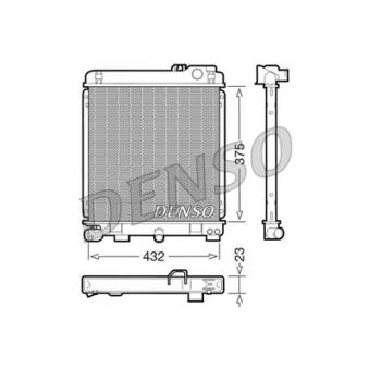 Radiateur, refroidissement du moteur DENSO DRM05030