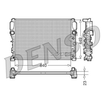 Radiateur, refroidissement du moteur DENSO DRM17090