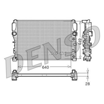 Radiateur, refroidissement du moteur DENSO DRM17091