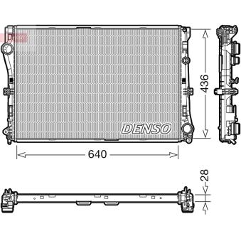 Radiateur, refroidissement du moteur DENSO DRM17103