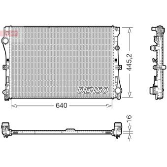 Radiateur, refroidissement du moteur DENSO DRM17118