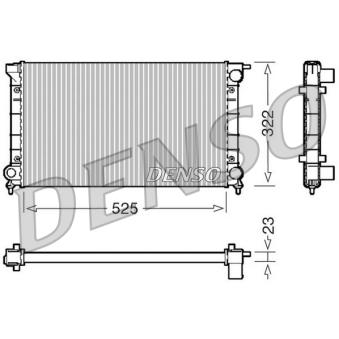 Radiateur, refroidissement du moteur DENSO DRM32024