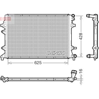 Radiateur, refroidissement du moteur DENSO DRM32054