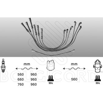 Kit de câbles d'allumage EFI AUTOMOTIVE 4107