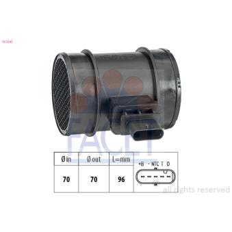 Débitmètre de masse d'air FACET 10.1341