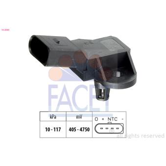 Capteur, pression de suralimentation FACET 10.3090