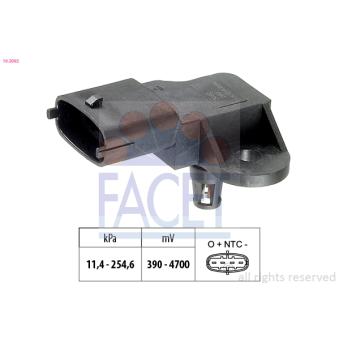 Capteur, pression de suralimentation FACET 10.3092