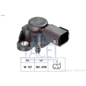 Capteur, pression de suralimentation FACET 10.3106