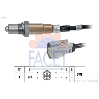 Sonde lambda FACET 10.8218